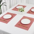 thumbnail image 7 of Unique Bargains Placemats 8 Pack Placemats for Kitchen Dining Table Decor Red, 7 of 7