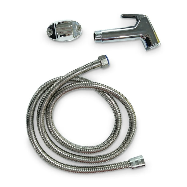Bearachild Pulverizador de bidé de 1,5 metros, rociador de limpieza de mano para baño, rociador de plástico ABS con cabezal rociador para accesorio de Juegos de accesorios de baño No.06 Bearachild HA007891-06