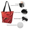 thumbnail image 4 of Easygdp Floating Red Chili Peppers Shoulder Bags for Women,Crossbody Bags Shoulder Purse Handbag for Women, 4 of 6