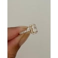thumbnail image 4 of 3Ct Radiant Cut Lab Created Diamond Engagement Ring In 14K Yellow Gold Plated, 4 of 6