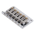 thumbnail image 1 of Electric Guitar Bridge, Hardtail Saddle Bridge Fine Workmanship Zinc Alloy Copper 78mm 6 String  For Replacement, 1 of 9