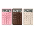 thumbnail image 2 of Calculadora bolsillo y escritorio PINK UNIONE LCD brillante, doble alimentación. Color: Negocios, Oficina, Escuela (3.3×5.4in), 2 of 3