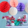 thumbnail image 6 of Dsseng 21Pcs Honeycomb Flower Balls Party Honeycomb Balls Decoration Paper Flower Balls Tissue Paper Flower Ball Ball for Birthday Wedding Home Decor (Multi-Color), 6 of 6