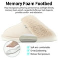 thumbnail image 4 of Ecetana Womens Slipper with Memory Foam Fluffy Soft Warm Slip On House Shoes, 4 of 6
