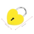 thumbnail image 4 of Heart Lock Metal Exquisite Padlock with Key, Small Size Mini Heart Shape Padlock Key Padlock Heart Padlock for Diary, Jewelry Box, Luggage, 4 of 7