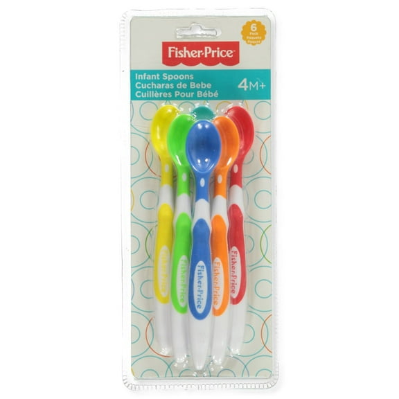 Fisher-Price Baby 6-Pack Infant Spoons - blue/multi, one size