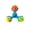 A001- Blue, variant on Parrot Spinner Bell Toy, Pink, 1 Pack, Interactive Foraging Toy for Parrot Bird Play