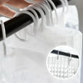 thumbnail image 3 of LYCAQL Waterproof Fabric Shower Curtain Liner - Soft Hotel Quality Cloth Shower Liner, Light-weight & Machine Washable - Curtain Heavy Standard Size 72x72, White FabricWater Spa Duty Shower Hotel, 3 of 7