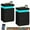 Black-2pcs, variant on Nightstand Set of 2 with Charging Station,LED Lights,Sliding Top ,Bedside Table with 3 Drawers for Bedroom,Black