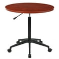 thumbnail image 2 of Boss Office Products Cherry 30 inch Mobile Round Table, 2 of 2