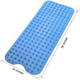 thumbnail image 5 of MEKBOK Bathtub and Shower Mats, Extra Long Non-Slip Bath Mat (39" x 16"), Machine Washable Bath Tub Mat for Bathroom(Clear Blue), 5 of 7