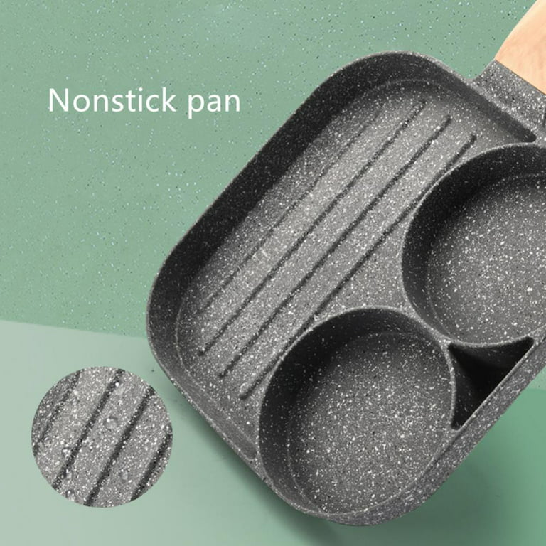 Nonstick Egg Frying Pan 3 in 1 Nonstick Pan Divided Grill - Temu