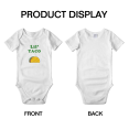thumbnail image 3 of Cute Infant Romper Lil' Taco Food Funny Boy & Gril Jumpsuit (White, 0-3 Months, 3 of 5
