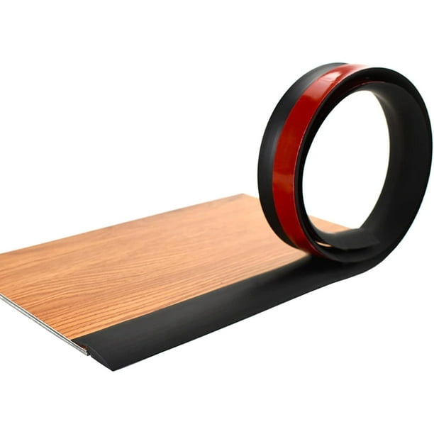 Tira de transición para piso, borde autoadhesivo para alfombras, tiras para umbrales de altura inferior a 3 mm, adhesivo flexible y resistente, fácil de instalar (longitud personalizada)