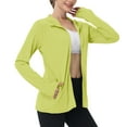 thumbnail image 1 of SHTXOZHI Veste Athlétique Légère pour Femmes Protection Solaire Fermeture Éclair Complète Manches Longues Chandails à Capuchon Randonnée Extérieur, 1 of 7