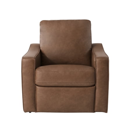 BETTER HOMES & GARDENS ALLEN PUSH-BUTTON POWER RECLINER CHAIR, COCOA FAUX LEATHER