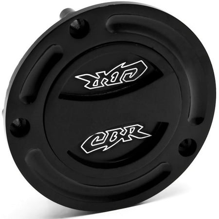 Krator Black Keyless Gas Cap Twist Off Fuel Tank Cap Logo For Honda ST1300 2003-2010
