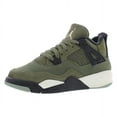 thumbnail image 5 of Nike Jordan 4 Retro SE Craft PS Boys Shoes Size 11, Color: Medium Olive/Pale Vanilla, 5 of 5