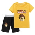 thumbnail image 2 of Juego Roblox de dos piezas, traje de ocio bidimensional, camisetas y pantalones cortos para niños y niñas, el mejor regalo de cumpleaños, 2 of 4