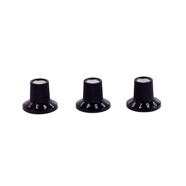 Advancent Style Guitar Amp Knobs Skirted Guitar Volume Potentiometer Accessories Anti-skidding Knobs Caps for 6mm Shaft Pots Amplifers Type3 NO3 Advancent OD023532-00