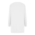thumbnail image 5 of CaComMARK PI Womens Long Sleeve Sweatshirt Dress Casual Pullover Tunic Tops Loose Fit Crewneck Sweatshirts with Pockets White, 5 of 8