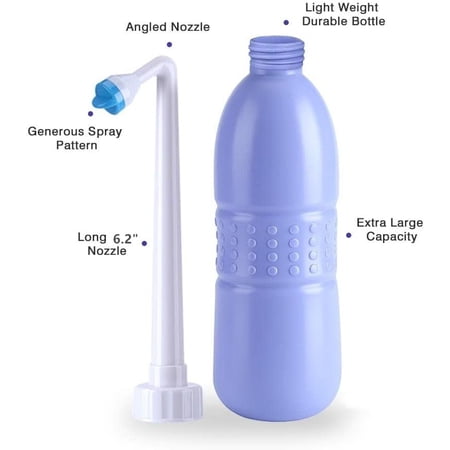 ACDANC 2026 New Portable Bidet Bottle for Travel Personal Hygiene Care Manual Bidet, Blue, Travel Bidet Sprayer for Personal Cleansing Postpartum Perineal Care Using at Home for Baby Women