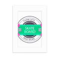 thumbnail image 1 of Winter Sport Skateboard Cartoon Pattern Desktop Photo Frame Picture Display Decoration Art Painting, 1 of 3