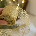 thumbnail image 4 of Glitter Ribbon Mesh Ribbon,Gold Organza Wired Ribbon, Sequins Decorative Ribbon for Gift Wrapping,Christmas Tree Decoration,Wreaths, Bow, 4 of 4