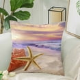 thumbnail image 2 of MKHERT Seashells Seashore Beach Pillow Covers Pillowcase Throw Pillows 18x18 inch, 2 of 2