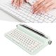 thumbnail image 1 of Teclado Inalámbrico Portátil, Teclado Vintage 86 Teclas Con Soporte Integrado, Compacto Compatible Con , , IOS, 1 of 7
