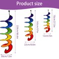 thumbnail image 4 of kurtrusly Hanging ornament with rotating wind and colorful wind strips, 4 of 8