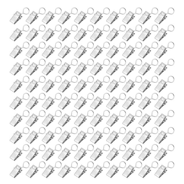 Curtain Hangers, Curtain Clips Small Size High Hardness Premium Metal For Party For DIY Project For Home Closed Clips,Open Clips