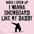 thumbnail image 2 of CafePress - Snowboard Like My Daddy Body Suit - Baby Light Bodysuit, Size Newborn - 24 Months, 2 of 4