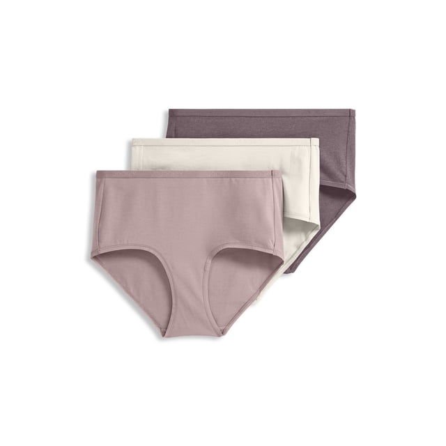 Jockey Culotte Moderne pour Femmes en Coton Biologique Extensible à Logo - Lot de 3