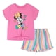 thumbnail image 1 of Conjunto de camiseta y shorts de Minnie Mouse de Disney para niña pequeña, 1 of 4