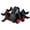 Black, variant on Inertial Stunt Car Red, Biomimetic Joint Legs, Friction Powered Push Car, Plastic Toy Car for Interactive Play