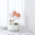 thumbnail image 5 of Efavormart Set of 9 Confetti Balloon Cloud Cake Topper, Mini Balloon Garland for Cake Decoration - Rose Gold | White | Clear, 5 of 11