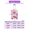 thumbnail image 5 of Faith Love Hope Abyssinian Breast Cancer Awareness Survivor Travel Luggage Cover Cat Lover Kitten Owner Gifts Suitcase Dust Protective Decor - 02017, 5 of 5