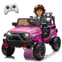 Xuanlur 24V Ride On Car for Kids, 24V Kids Electric Vehicles w/ 400W Motor, Remote Control, USB, 4 Wheel Suspension, Bluetooth, Power Display, Battery Powered Ride on Toys for Boys Girls (Pink)