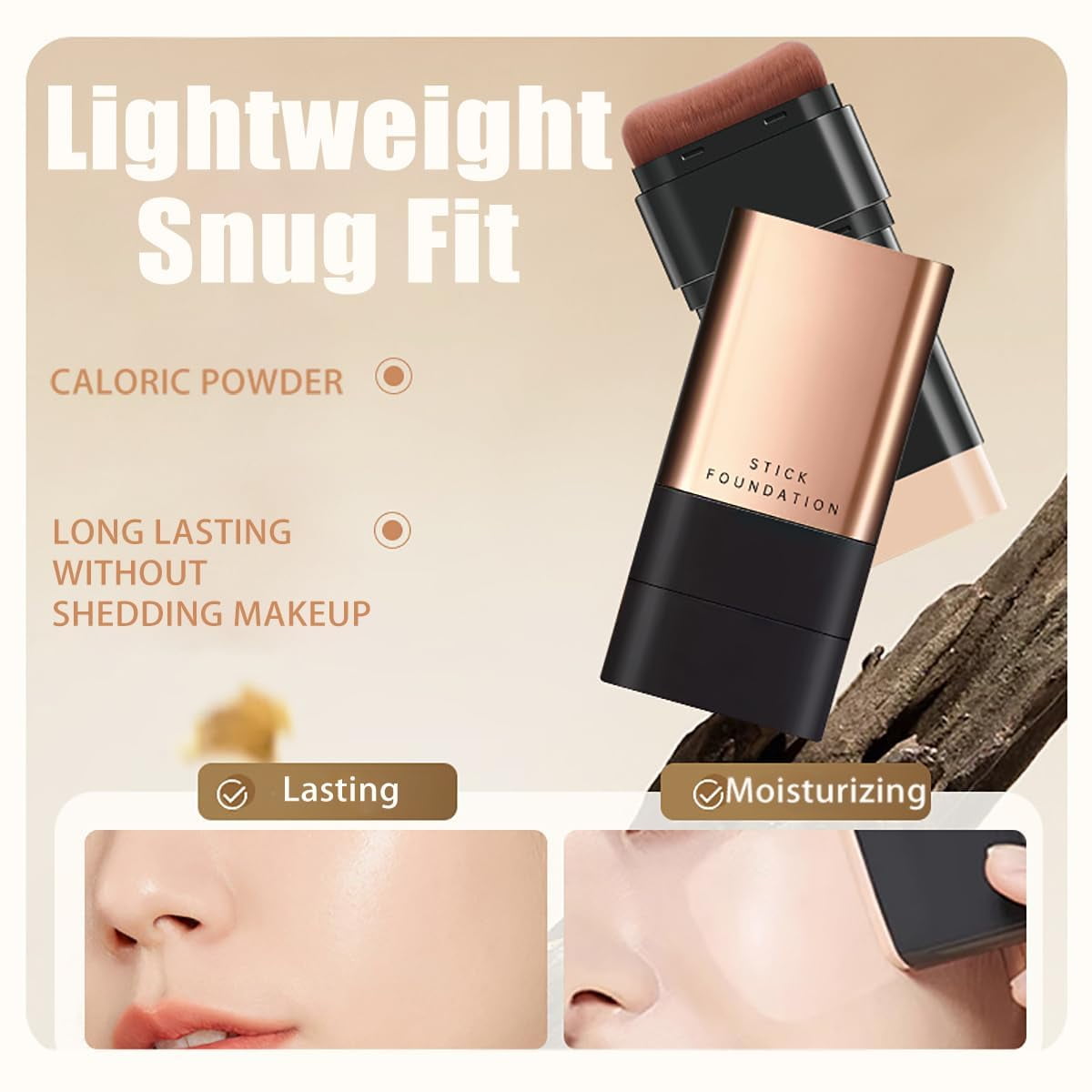2 In 1- Luxury Anti-Wrinkle Foundation Stick, Korea Flawless