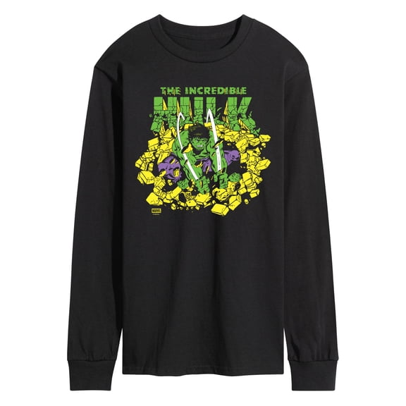 Marvel - The Incredible Hulk Men's Long Sleeve Graphic T-Shirt
