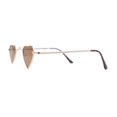 thumbnail image 3 of Ditzy Small Heart Shape Dazed Hippie Metal Rim Sunglasses Gold - Brown, 3 of 4
