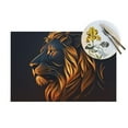 thumbnail image 4 of XMXY Woven Placemats Set of 6 PCS, Forest Feral Lion Table Mats Washable Heat Resistant Placemats, 4 of 6
