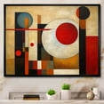 thumbnail image 1 of Designart Abstract Shapes Oversized framed wall art decor, Abstract Shapes framed wall Art, Earthy Exploration Brown Red Brown And Red Exploring Dimensions , Brown Modern black framed wall art, 1 of 5