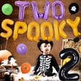 thumbnail image 5 of Two Spooky Birthday Decorations, Halloween 2nd Birthday Decorations for Kids - Halloween Pumpkin Ghost Spider Balloons, Two Spooky Foil Balloons, Halloween Birthday Decorations for 2 Year Old, 5 of 6