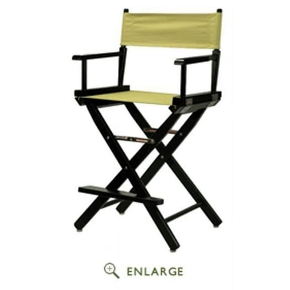 "24" Director's Chair Black Frame-Tan Canvas"