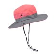 thumbnail image 2 of Enfant Extérieur Chapeau de Soleil Cheval Queue Trou Chapeau de Pêcheur Protection Solaire Chapeau d'Été, 2 of 7