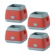 thumbnail image 2 of Almohadillas protectoras de pies Zulema 4 piezas cuadrado rojo de sílice antideslizante, 2 of 8