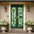 thumbnail image 5 of LUUFILx Welcome Clover Banner Door Decoration Backdrop for St Patrick's Day Party Supplies Photography Props Event Decorations Celebration Background, 5 of 8