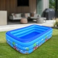 thumbnail image 3 of FANNGYX Luxury Adult Swimming Pool, 78.8" x 49" x 20" (200CM) Inflatable Rectangular Design, Premium Backyard Water Retreat for Relaxation & Recreation LG618-217, 3 of 7